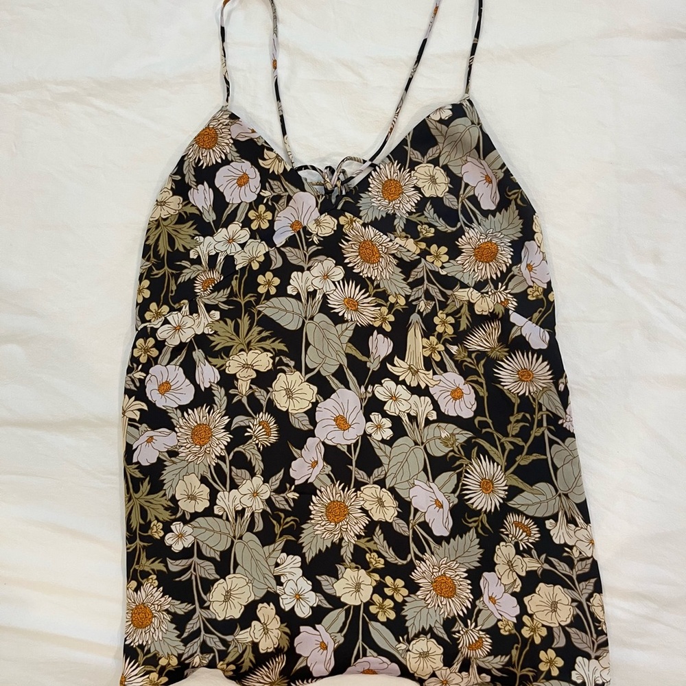 H&M silky floral print camisole